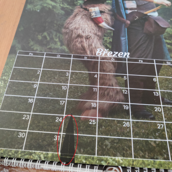 Wriiborný kalendář 2026 (Kosmetická vada)